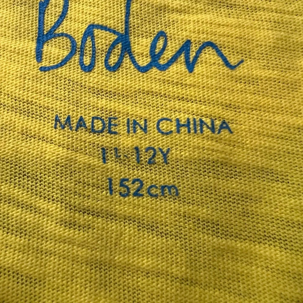 Boden Yellow Casual Kids Cotton Dress Size 11-12Y
